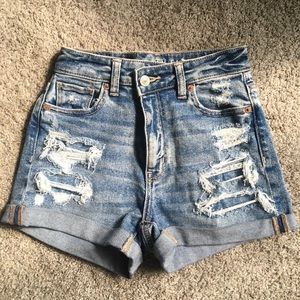 American Eagle High-Waisted Denim Shorts